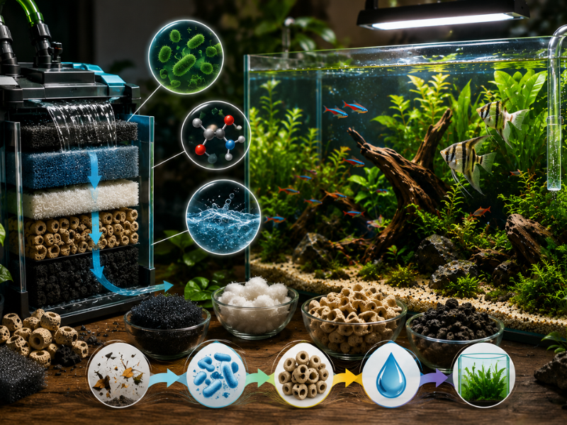 aquarium filter types filtración para acuarios